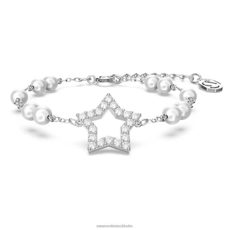 Swarovski stella armband P28L507 Smycken bana, stjärna, vit, rodiumpläterad
