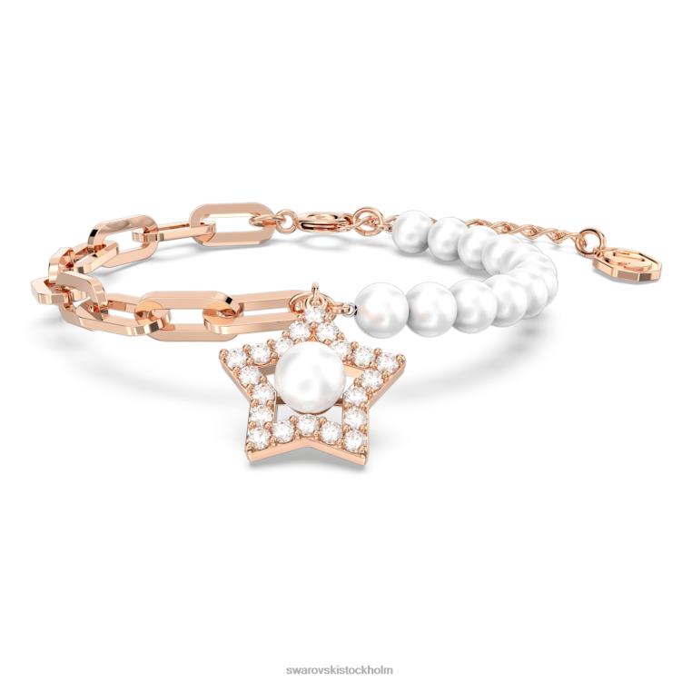 Swarovski stella armband P28L511 Smycken bana, stjärna, vit, roséguld pläterad
