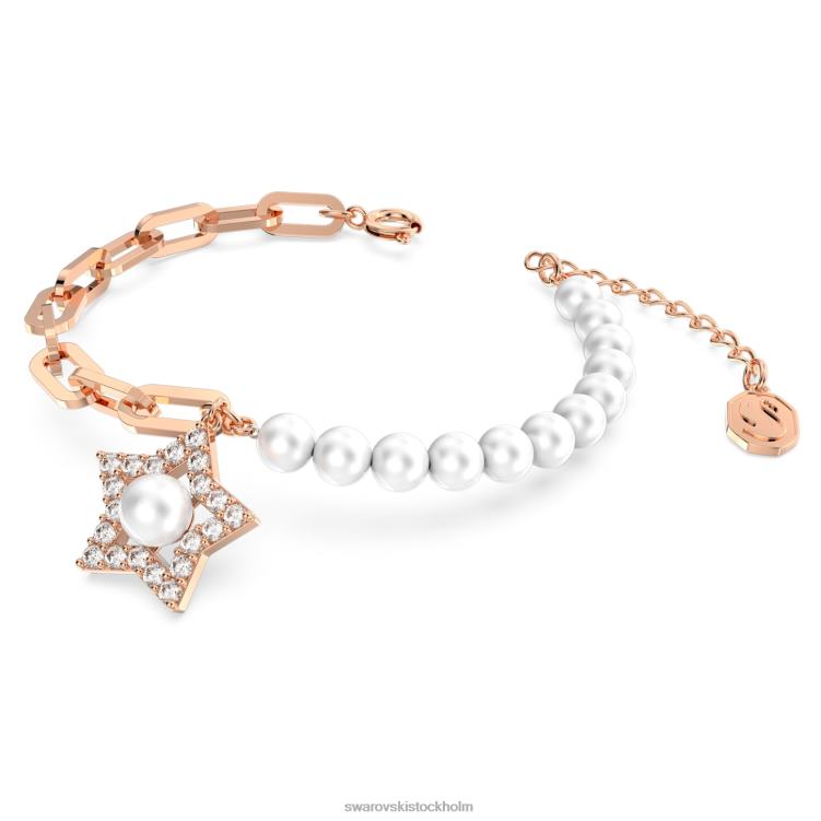 Swarovski stella armband P28L511 Smycken bana, stjärna, vit, roséguld pläterad