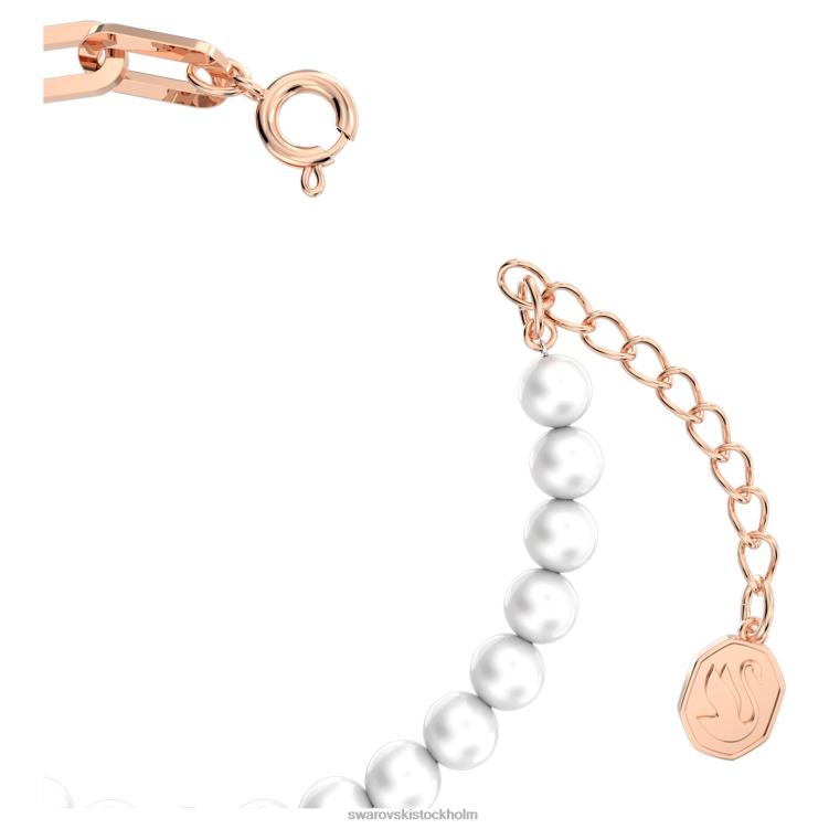 Swarovski stella armband P28L511 Smycken bana, stjärna, vit, roséguld pläterad
