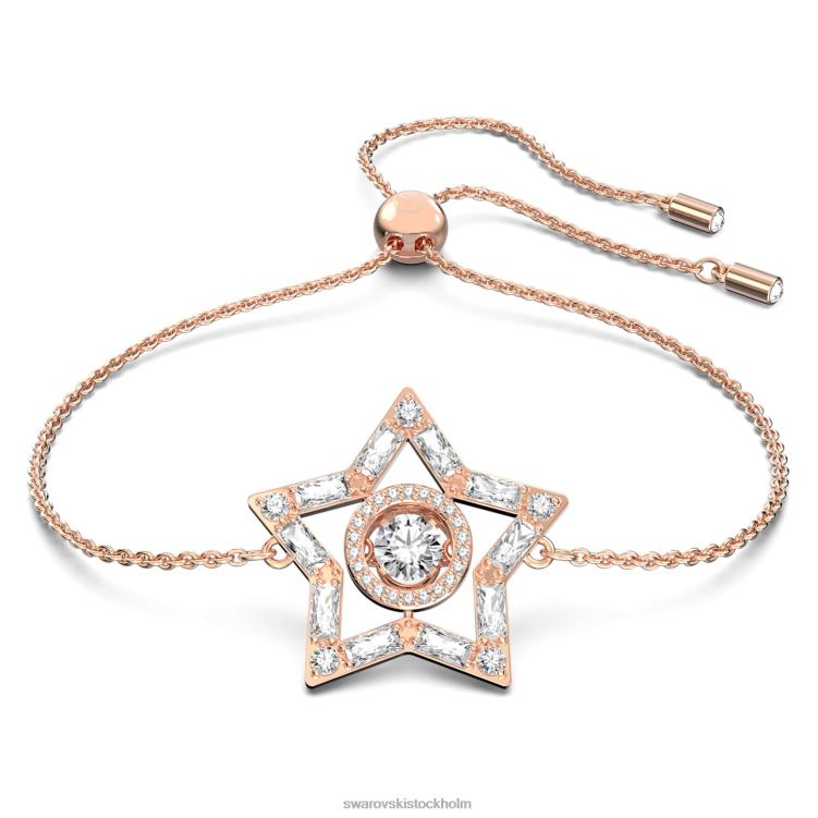 Swarovski stella armband P28L524 Smycken blandade snitt, stjärna, vit, roséguld pläterad