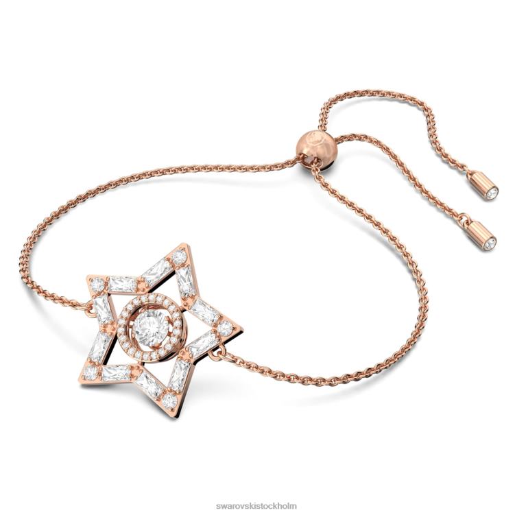 Swarovski stella armband P28L524 Smycken blandade snitt, stjärna, vit, roséguld pläterad