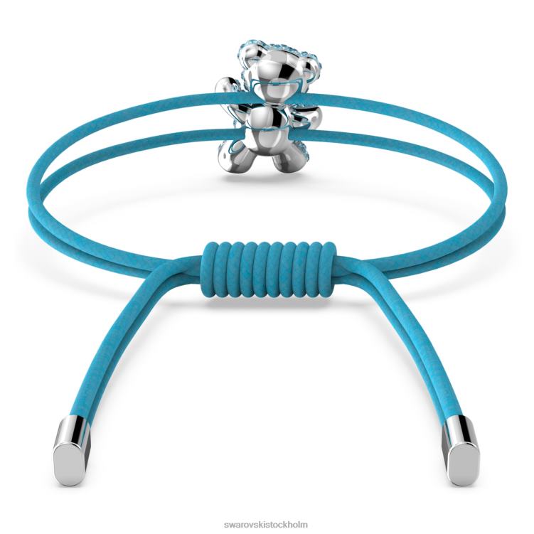 Swarovski teddy armband P28L538 Smycken björn, blå, rodiumpläterad