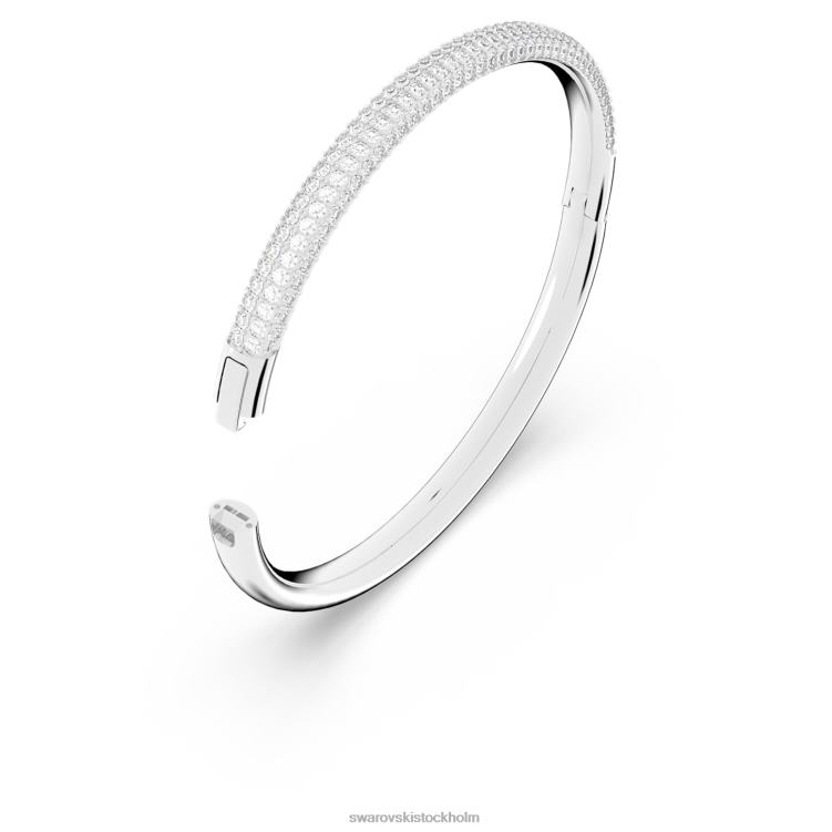 Swarovski armring av sten P28L595 Smycken vit, rostfritt stål