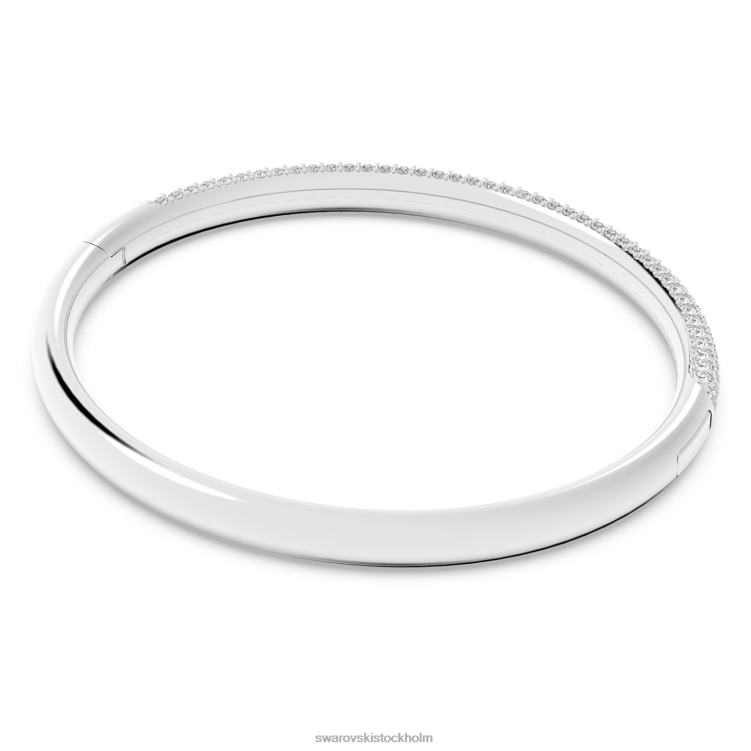 Swarovski armring av sten P28L595 Smycken vit, rostfritt stål