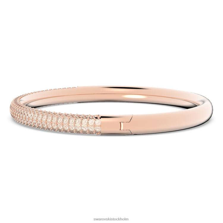 Swarovski armring av sten P28L599 Smycken vit finish i roséguld