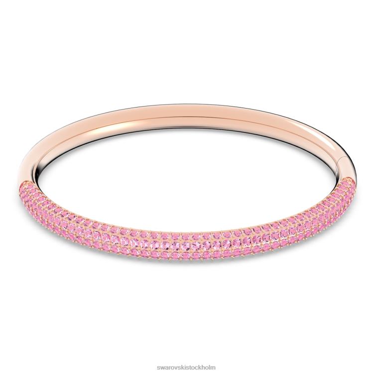 Swarovski armring av sten P28L608 Smycken rosa, roséguldfärgad finish