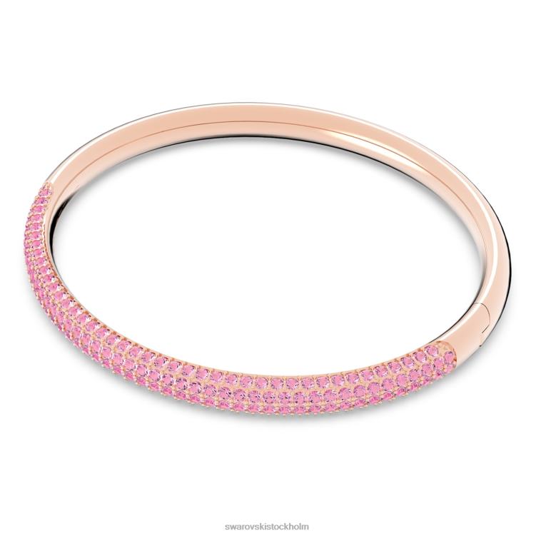 Swarovski armring av sten P28L608 Smycken rosa, roséguldfärgad finish