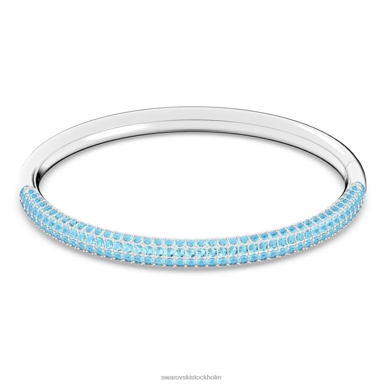 Swarovski armring av sten P28L615 Smycken blått, rostfritt stål