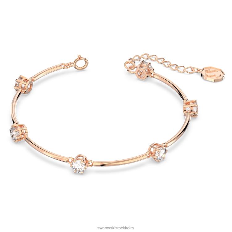 Swarovski constella armring P28L481 Smycken rund skuren, vit, roséguld pläterad