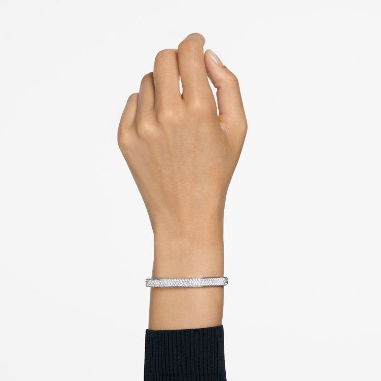 Swarovski dextera armring P28L598 Smycken oktagonform, vit, rodiumpläterad