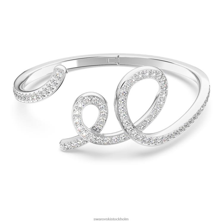 Swarovski fluenta armring P28L646 Smycken återantända kristaller, vita, rodiumpläterade