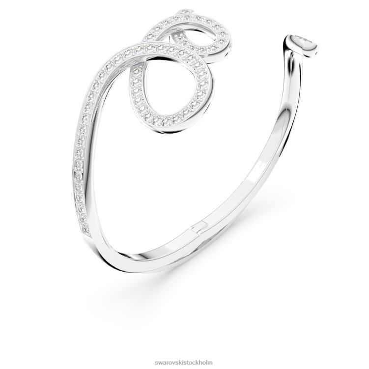 Swarovski fluenta armring P28L646 Smycken återantända kristaller, vita, rodiumpläterade