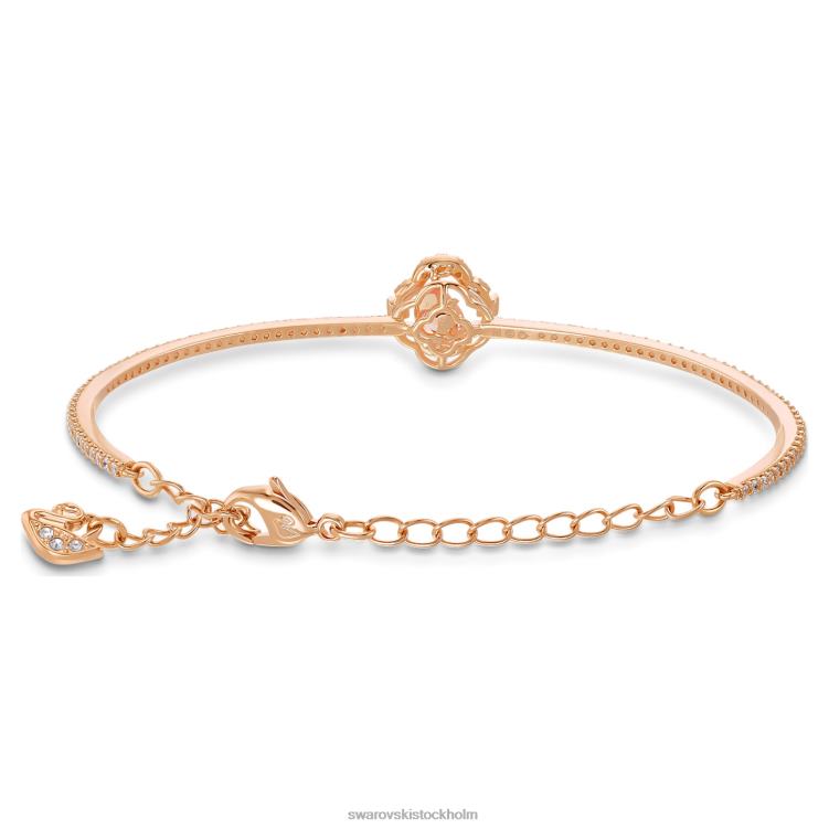 Swarovski glittrande dansarmband P28L643 Smycken klöver, rosa, roséguld pläterad