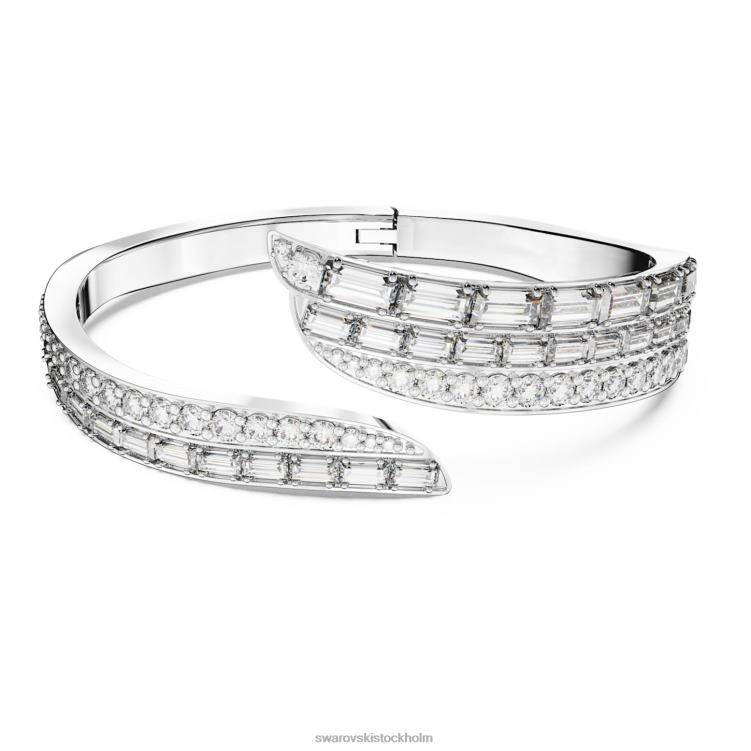 Swarovski hyperbelarmband P28L591 Smycken kolneutral zirkoniumoxid, blandade snitt, vit, rodiumpläterad