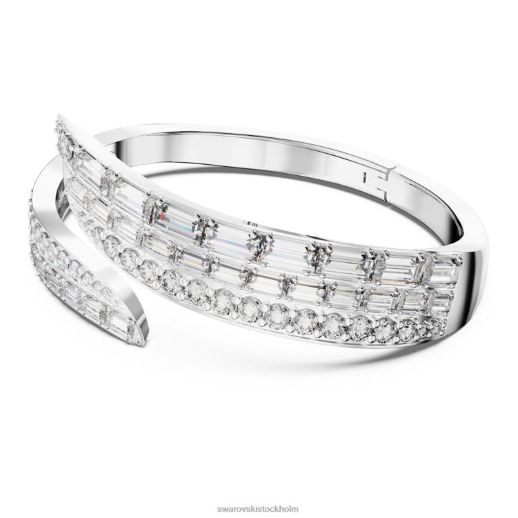 Swarovski hyperbelarmband P28L591 Smycken kolneutral zirkoniumoxid, blandade snitt, vit, rodiumpläterad