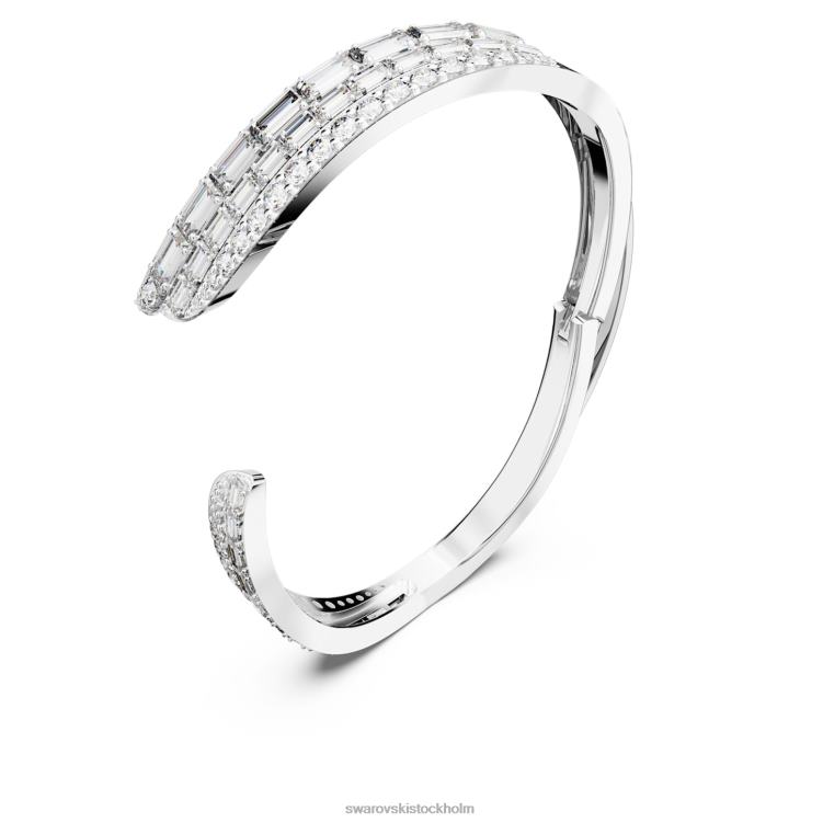 Swarovski hyperbelarmband P28L591 Smycken kolneutral zirkoniumoxid, blandade snitt, vit, rodiumpläterad