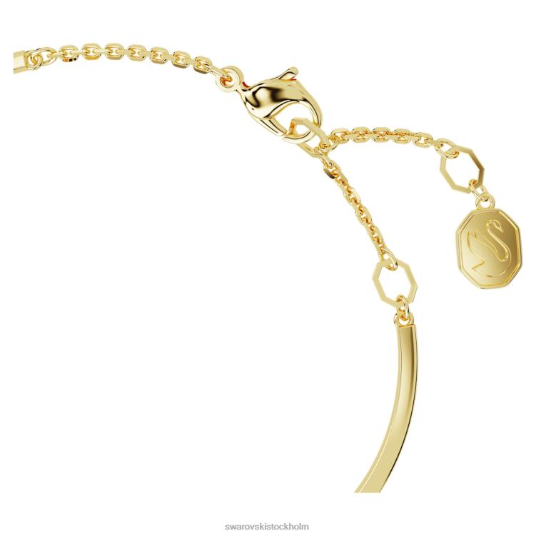 Swarovski idyllisk armring P28L645 Smycken nyckelpiga, röd, guldfärgad