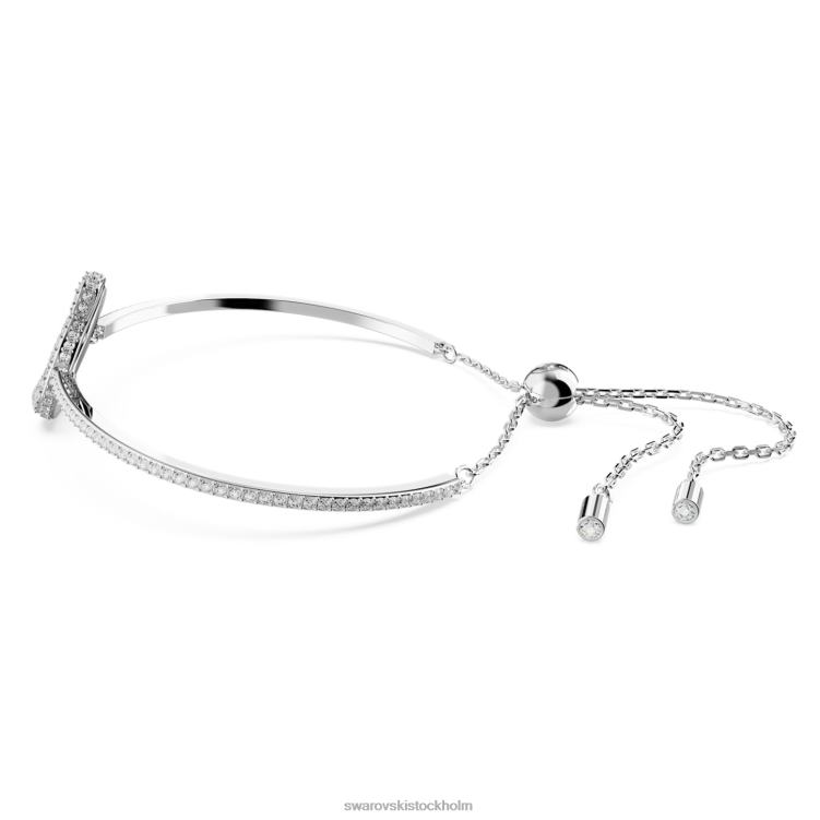 Swarovski ikonisk svanarmring P28L508 Smycken svan, vit, rodiumpläterad