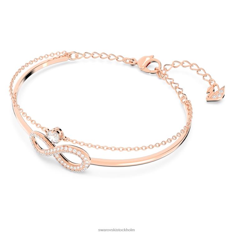 Swarovski infinity armring P28L493 Smycken infinity, vit, roséguld pläterad