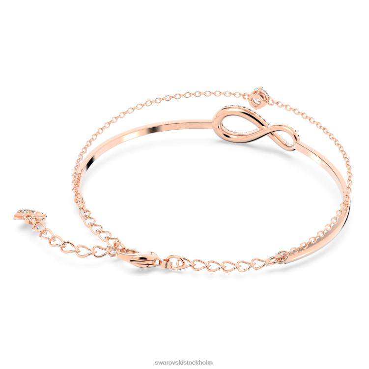 Swarovski infinity armring P28L493 Smycken infinity, vit, roséguld pläterad
