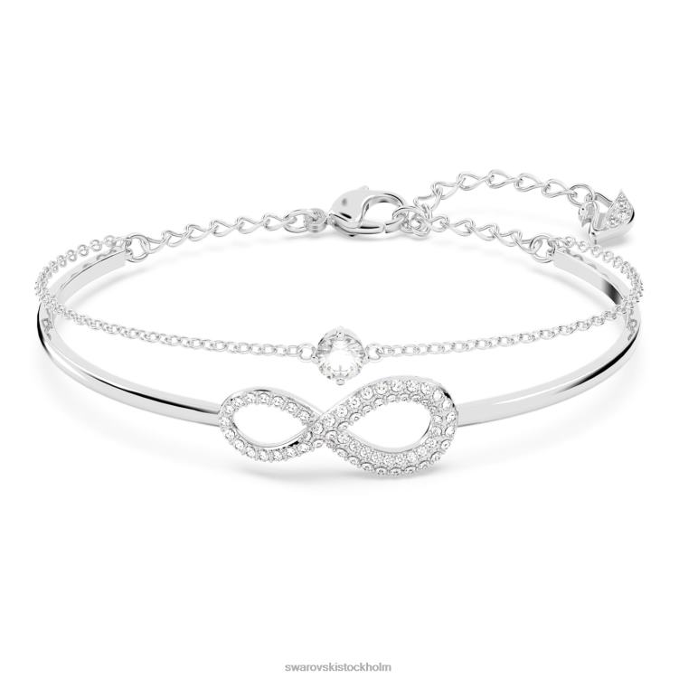 Swarovski infinity armring P28L494 Smycken infinity, vit, rodiumpläterad