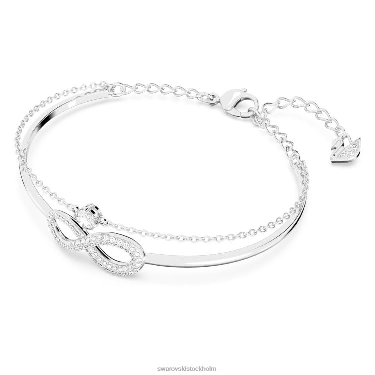 Swarovski infinity armring P28L494 Smycken infinity, vit, rodiumpläterad