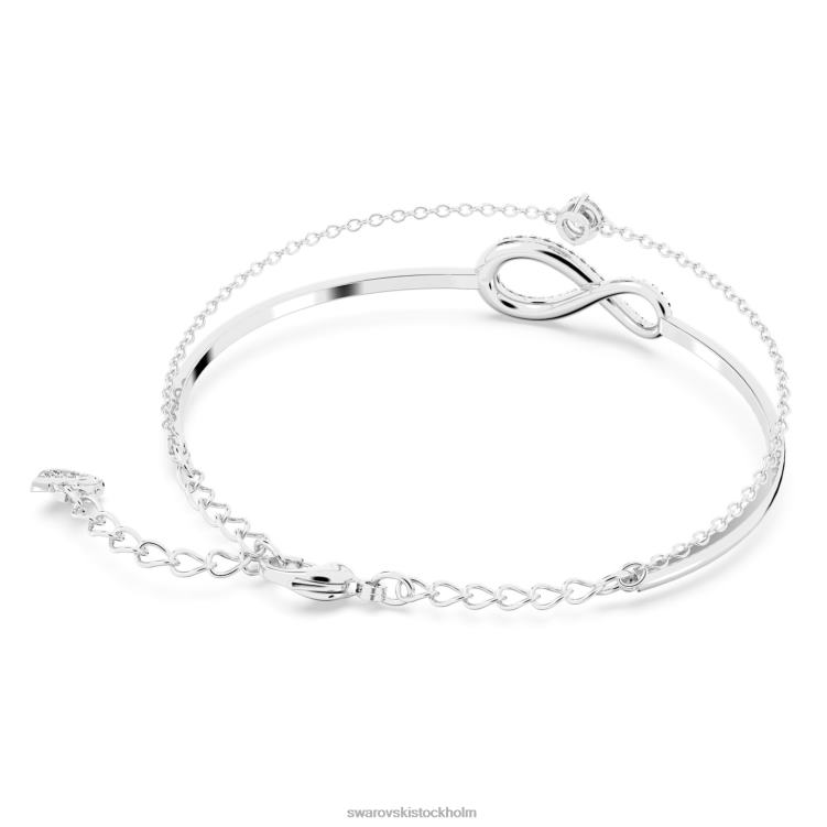 Swarovski infinity armring P28L494 Smycken infinity, vit, rodiumpläterad
