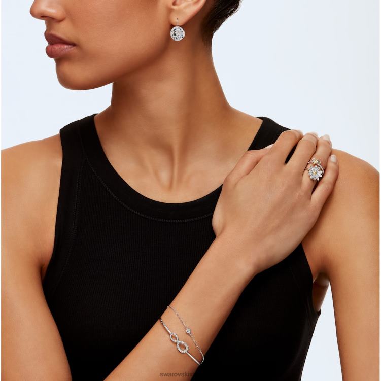 Swarovski infinity armring P28L494 Smycken infinity, vit, rodiumpläterad
