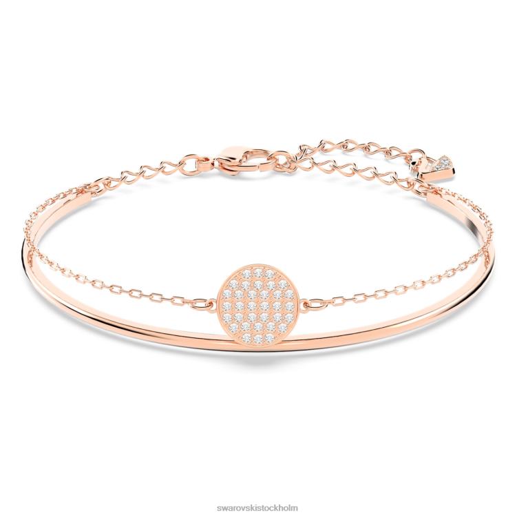 Swarovski ingefära armring P28L597 Smycken vit, roséguld pläterad