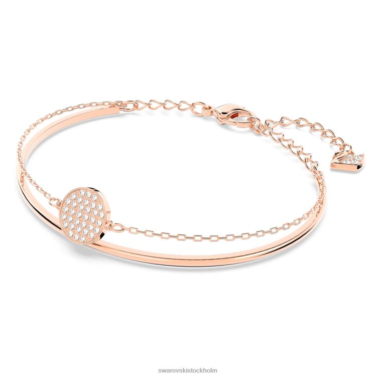 Swarovski ingefära armring P28L597 Smycken vit, roséguld pläterad