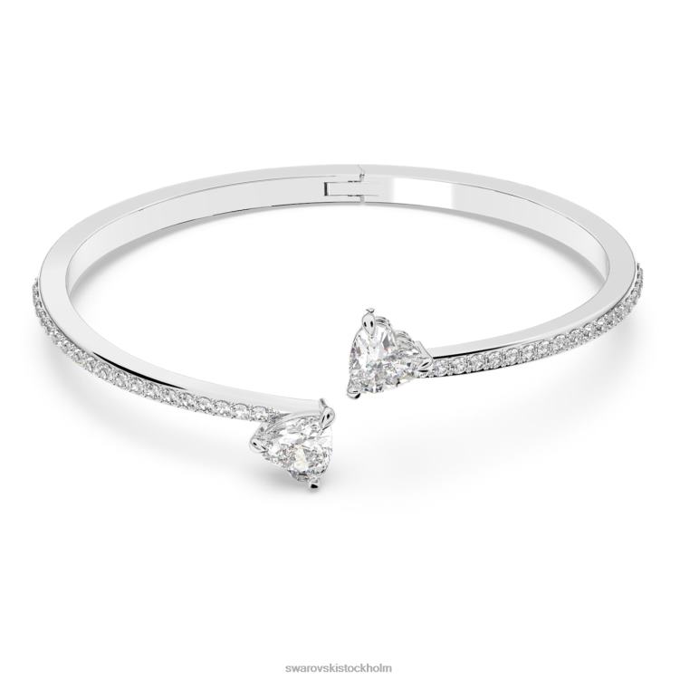 Swarovski locka soul armring P28L620 Smycken hjärta, vit, rodiumpläterad