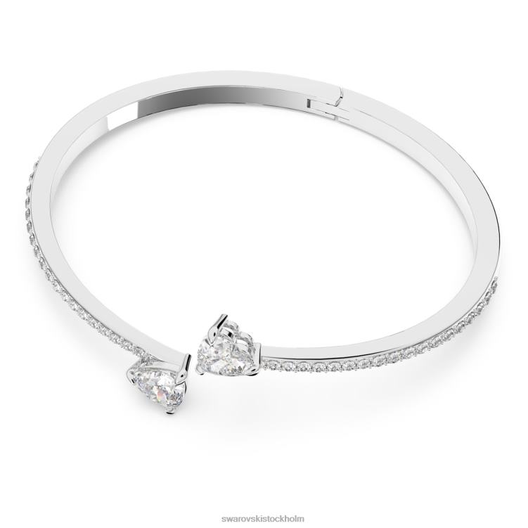 Swarovski locka soul armring P28L620 Smycken hjärta, vit, rodiumpläterad