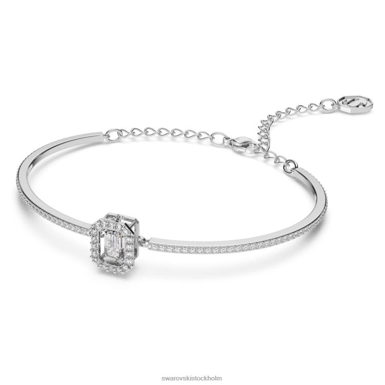 Swarovski millenia armring P28L484 Smycken åttkantsskuren, bana, vit, rodiumpläterad
