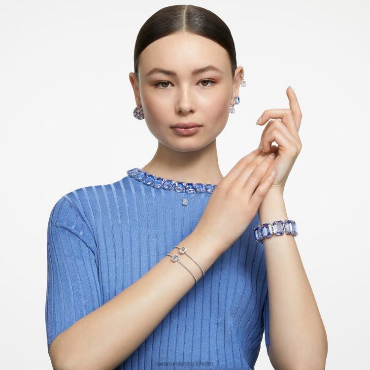 Swarovski millenia armring P28L484 Smycken åttkantsskuren, bana, vit, rodiumpläterad