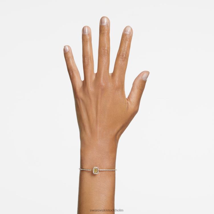 Swarovski millenia armring P28L489 Smycken åttkantsskuren, bana, gul, guldfärgad