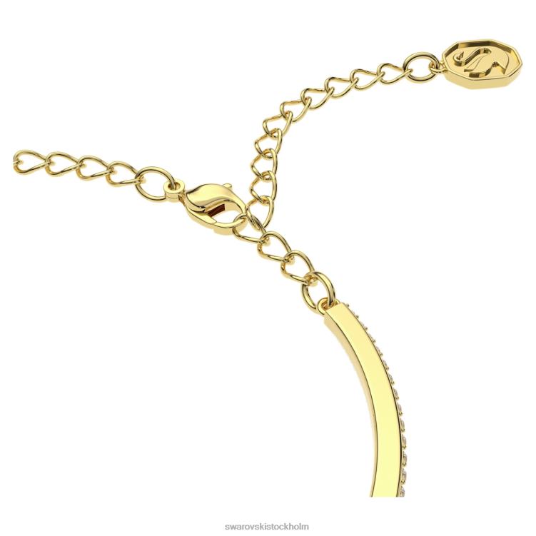 Swarovski millenia armring P28L489 Smycken åttkantsskuren, bana, gul, guldfärgad