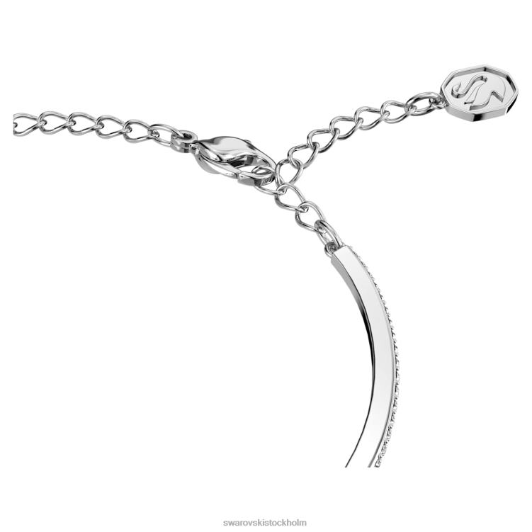 Swarovski millenia armring P28L500 Smycken octagon cut, bana, blå, rodiumpläterad