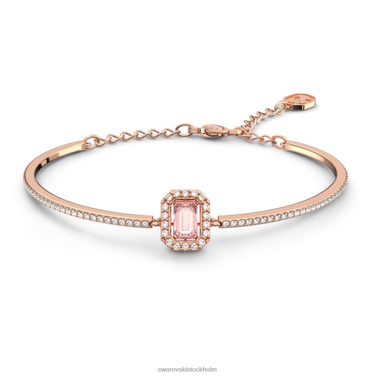 Swarovski millenia armring P28L503 Smycken octagon cut, pave, rosa, roséguld pläterad