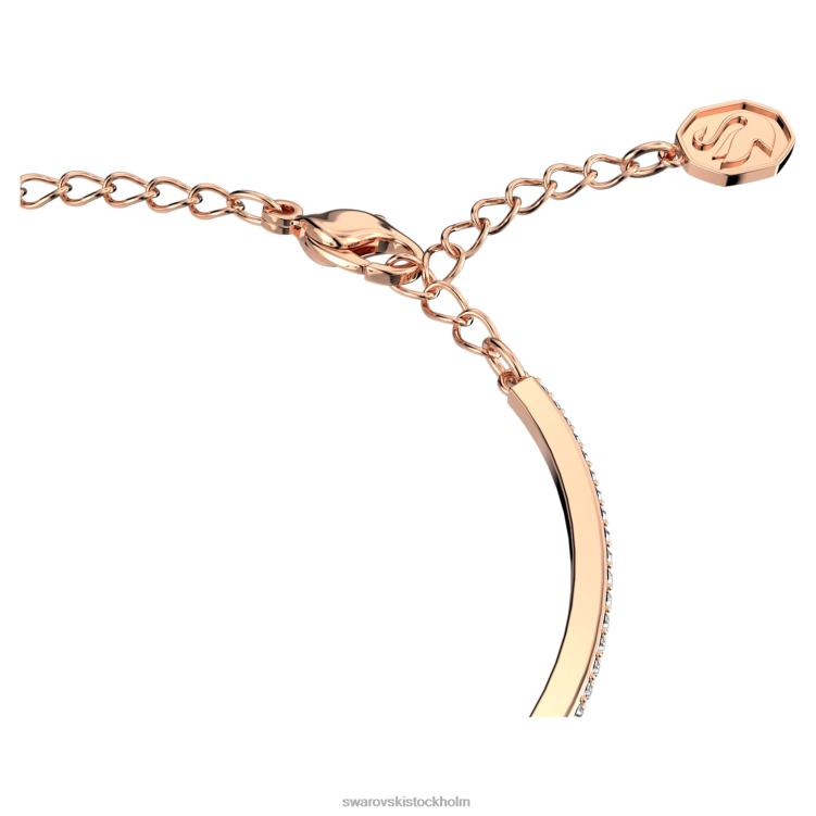 Swarovski millenia armring P28L503 Smycken octagon cut, pave, rosa, roséguld pläterad