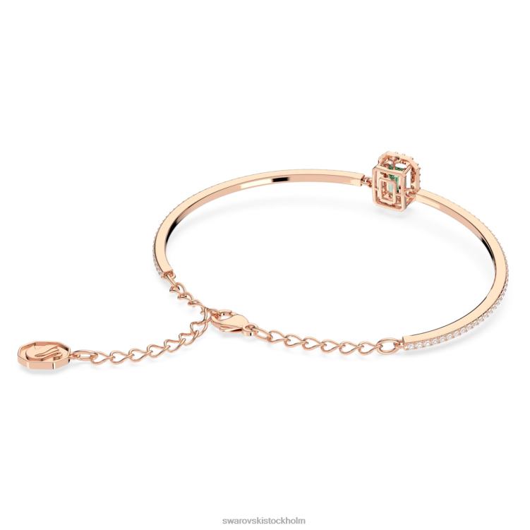 Swarovski millenia armring P28L523 Smycken åttkantsskuren, bana, grön, roséguld pläterad