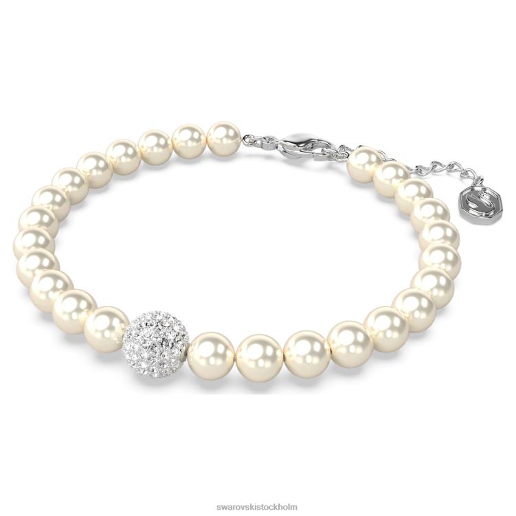 Swarovski remixa sträng P28L518 Smycken vit, rodiumpläterad