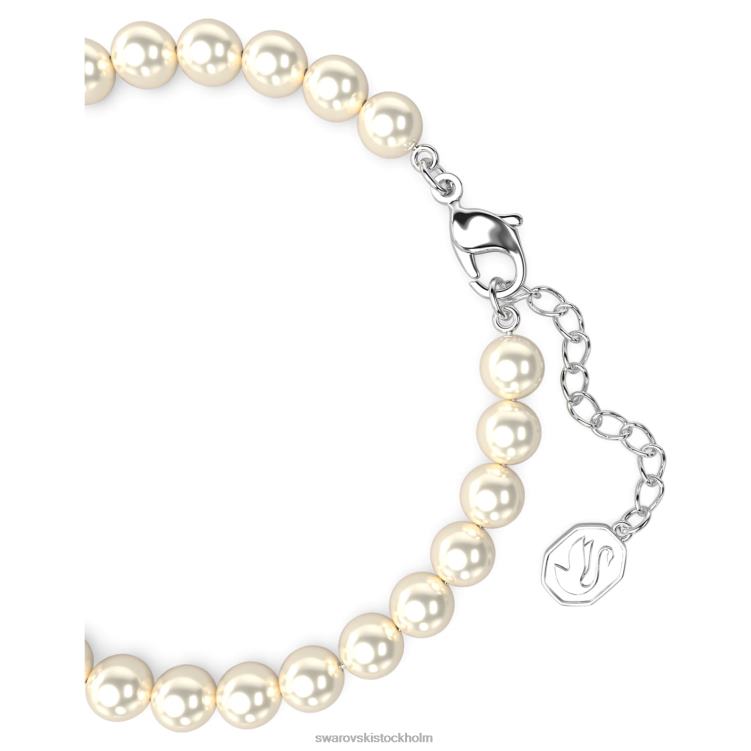 Swarovski remixa sträng P28L518 Smycken vit, rodiumpläterad