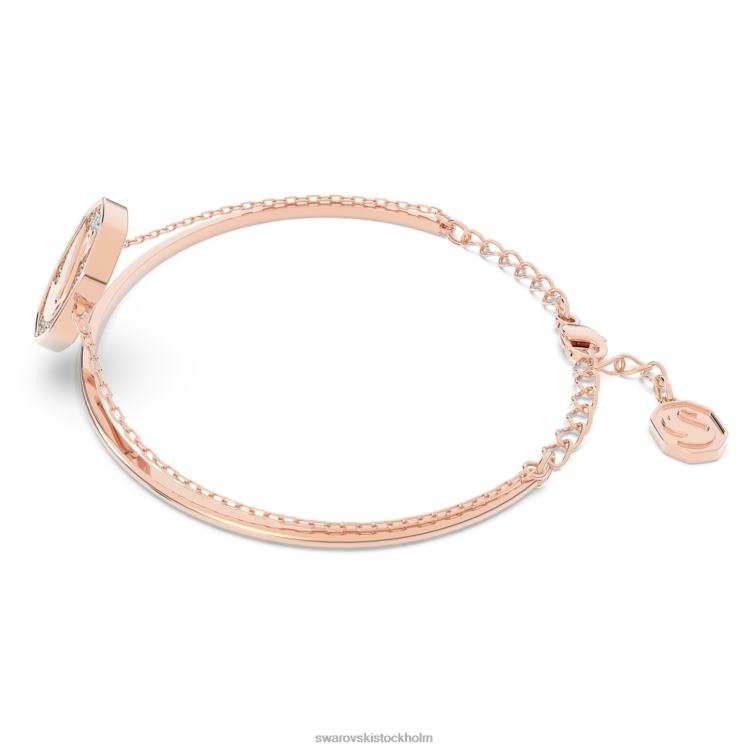 Swarovski signum armring P28L639 Smycken svan, vit, roséguld pläterad