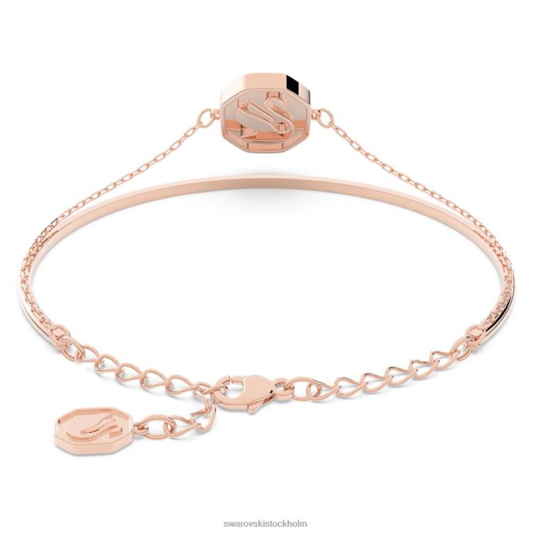 Swarovski signum armring P28L639 Smycken svan, vit, roséguld pläterad