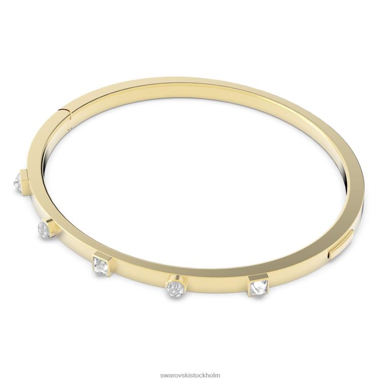 Swarovski spännande armring P28L627 Smycken blandade snitt, vit, guldfärgad