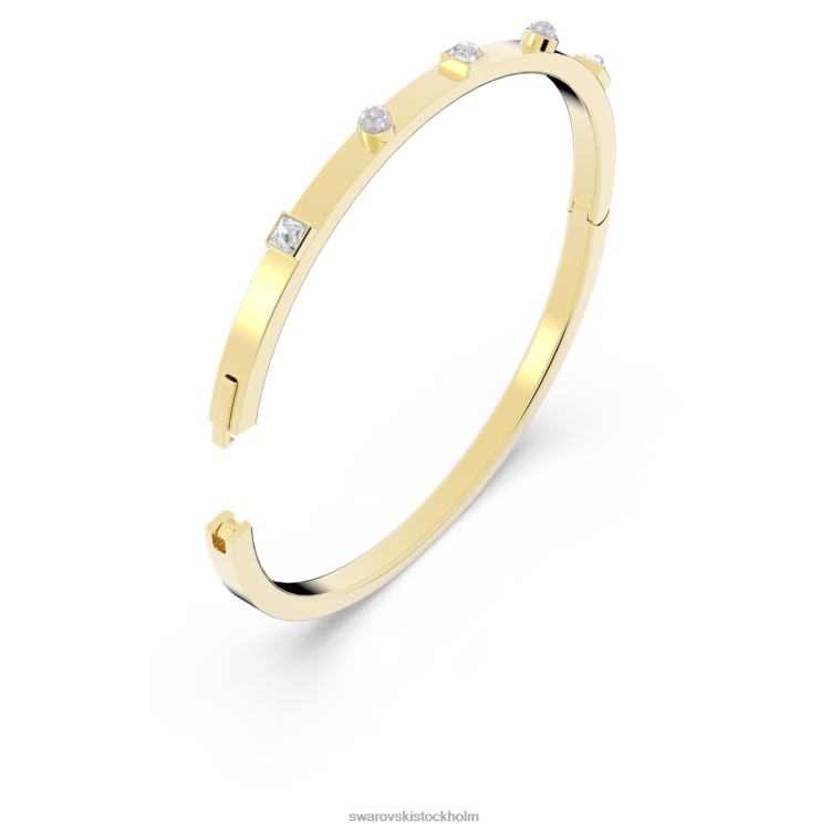 Swarovski spännande armring P28L627 Smycken blandade snitt, vit, guldfärgad