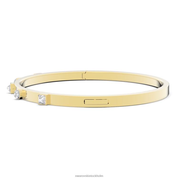 Swarovski spännande armring P28L627 Smycken blandade snitt, vit, guldfärgad