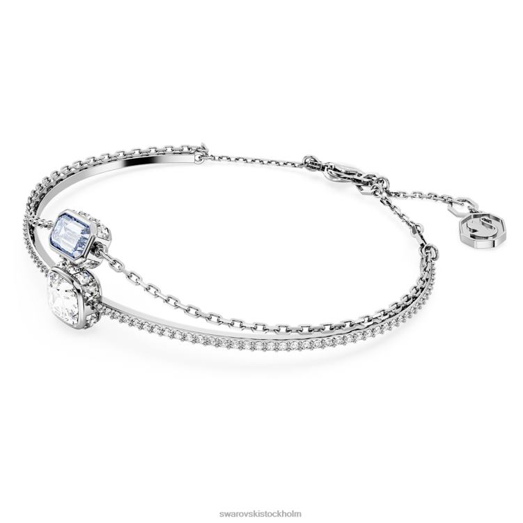 Swarovski stilla armring P28L633 Smycken blandade snitt, blå, rodiumpläterade