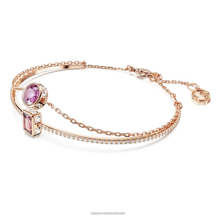 Swarovski stilla armring P28L634 Smycken blandade snitt, rosa, roséguld pläterad